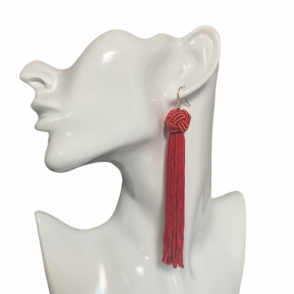 Design Lab Red long drop earring 🧩